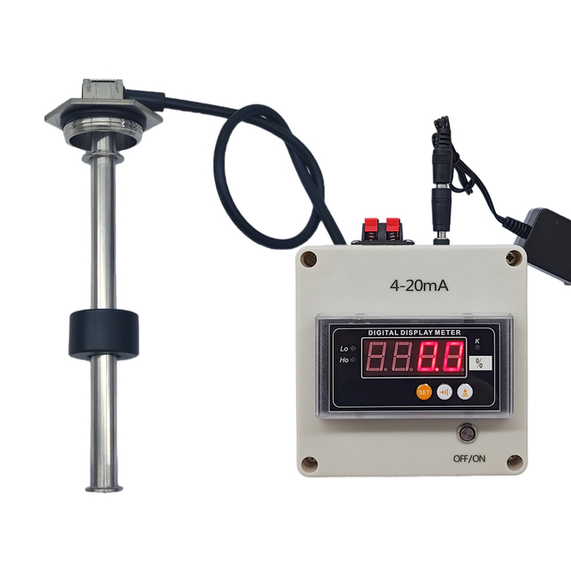Detergent/Coolant/Fluid/Liquid Level Sensor with 4-20mA Programmable DC/AC Input Level Gauge for Industrial Fuel Tank