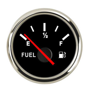 52mm 0~190 Ohm E-1/2-F for Motorcycle Generator Boat Automotive 12V 24V Backlight IP67 Waterproof Fuel Level Gauge