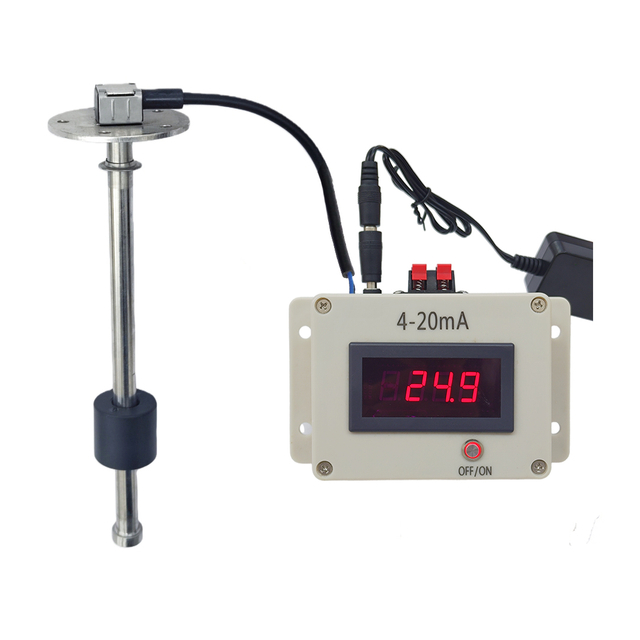AS3-250 4-20mA Level Sensor Kit with DC-Powered Digital Percentage Display - Industrial Liquid Monitoring for Pressure Washers, Parts Washers & Chemical Cleaning Equipment Tanks