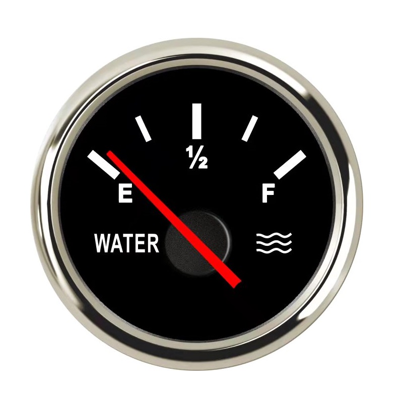 52mm 240-30 Ohm Motorcycle Generator Marine Automotive 12V 24V Backlight IP67 Waterproof Water Level Gauge