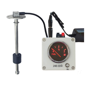 240-33 Ohm Fuel Level Sensor & Gauge Kit - Heavy-Duty Agricultural Tractor Fuel Tank Monitoring for John Deere, Case IH, New Holland & Farm Equipment Diesel Systems