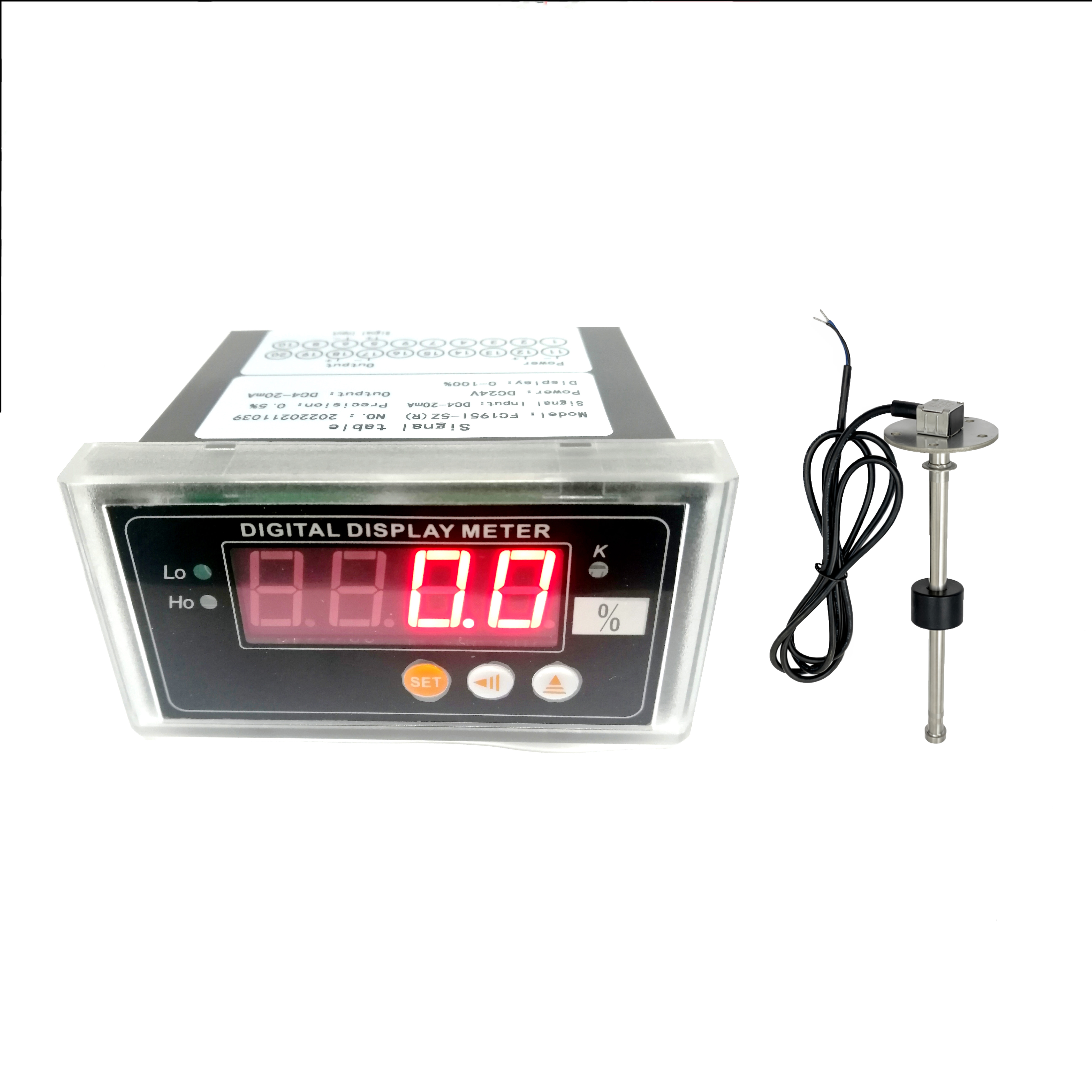 96*48 AC or DC power supply Digital Programmable Sensing Display Alarm And Signal Output Level Gauge