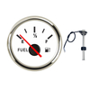 52mm 0~190 Ohm E-1/2-F for Motorcycle Generator Boat Automotive 12V 24V Backlight IP67 Waterproof Fuel Level Gauge