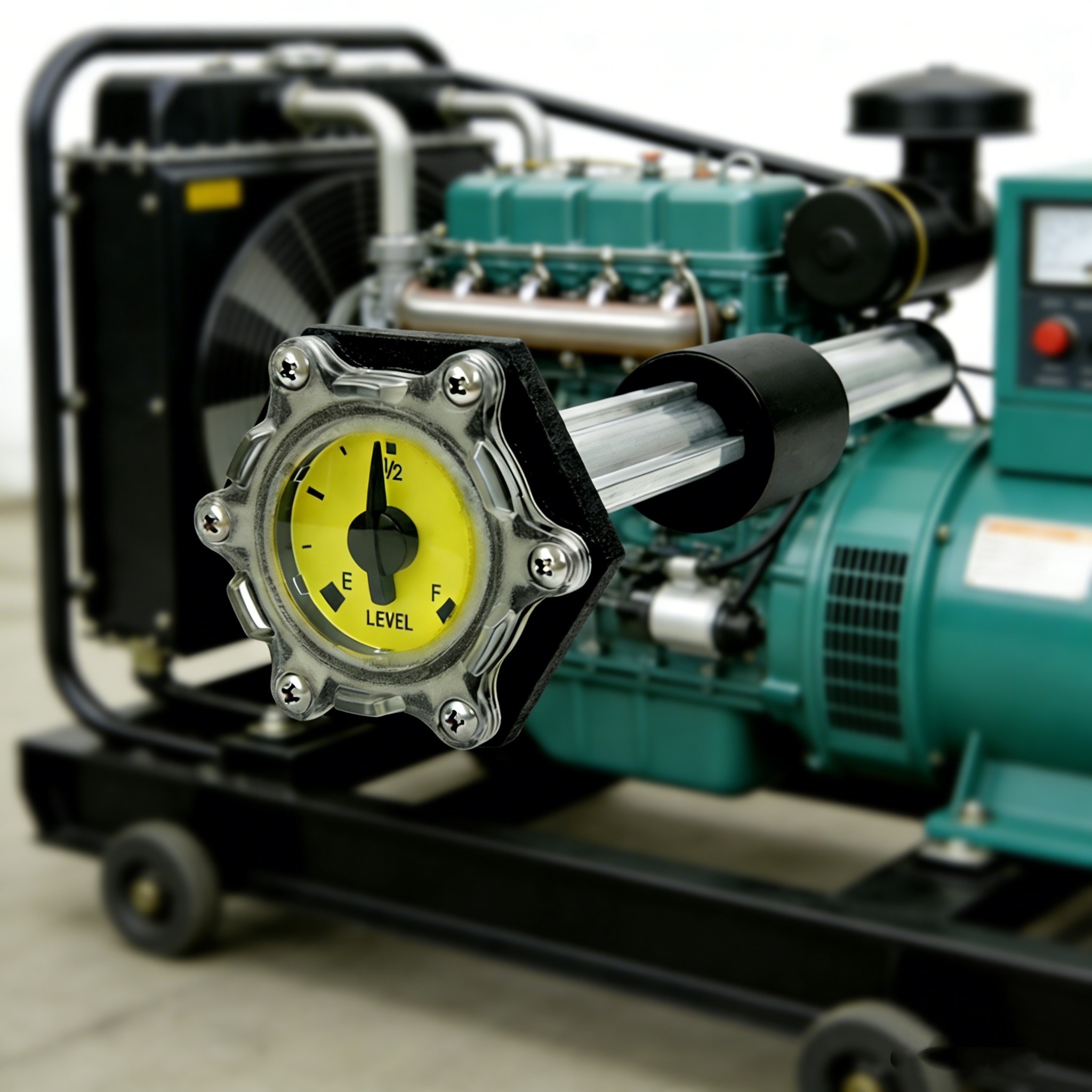No-Power Mechanical Generator Tank Fuel Gauge