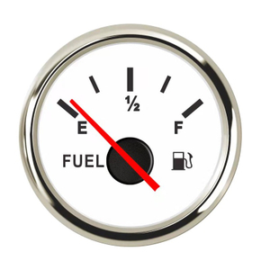 52mm 0~190 Ohm E-1/2-F for Motorcycle Generator Boat Automotive 12V 24V Backlight IP67 Waterproof Fuel Level Gauge